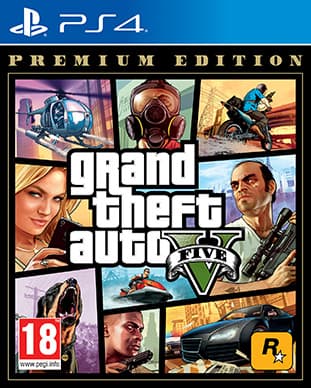GTA V Premium Edition PS4 game cover – buy at BlueVault Mumbai